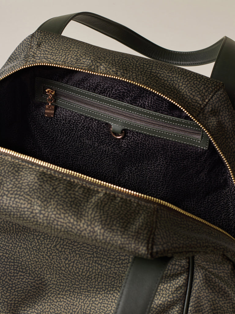 Borsa a spalla di tessuto riciclato OP - MARIE SHOPPER LARGE - Borbonese