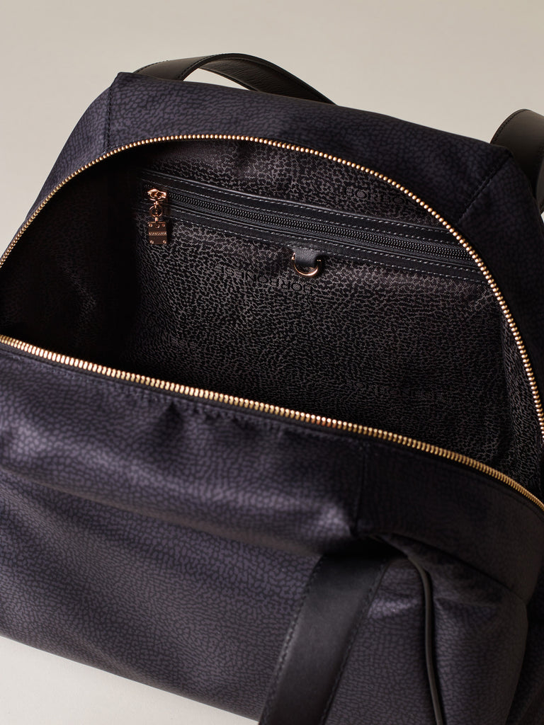 Borsa a spalla di tessuto riciclato OP - MARIE SHOPPER LARGE - Borbonese