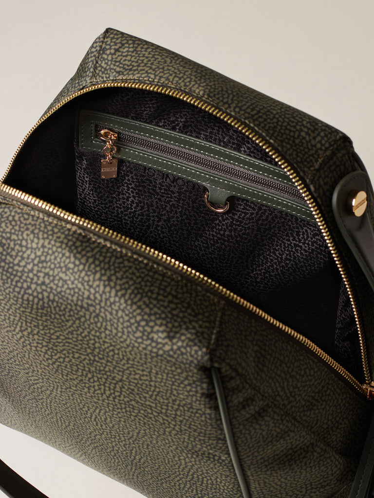 Recycled OP Fabric Shoulder Bag - MARIE MEDIUM HOBO BAG - Borbonese