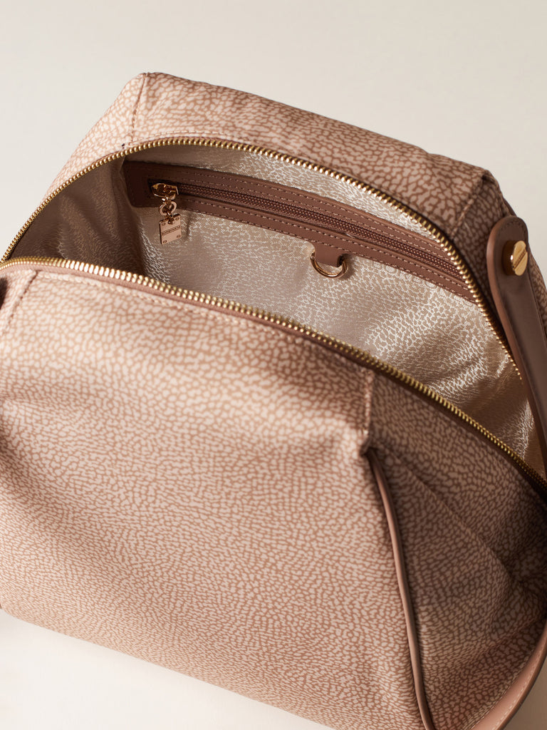 Recycled OP Fabric Shoulder Bag - MARIE MEDIUM HOBO BAG - Borbonese