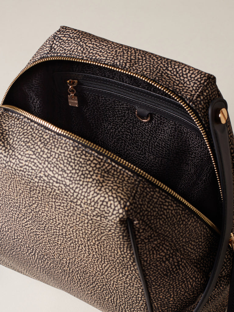 Recycled OP Fabric Shoulder Bag - MARIE MEDIUM HOBO BAG - Borbonese