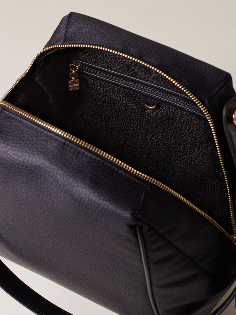 Recycled OP Fabric Shoulder Bag - MARIE MEDIUM HOBO BAG - Borbonese