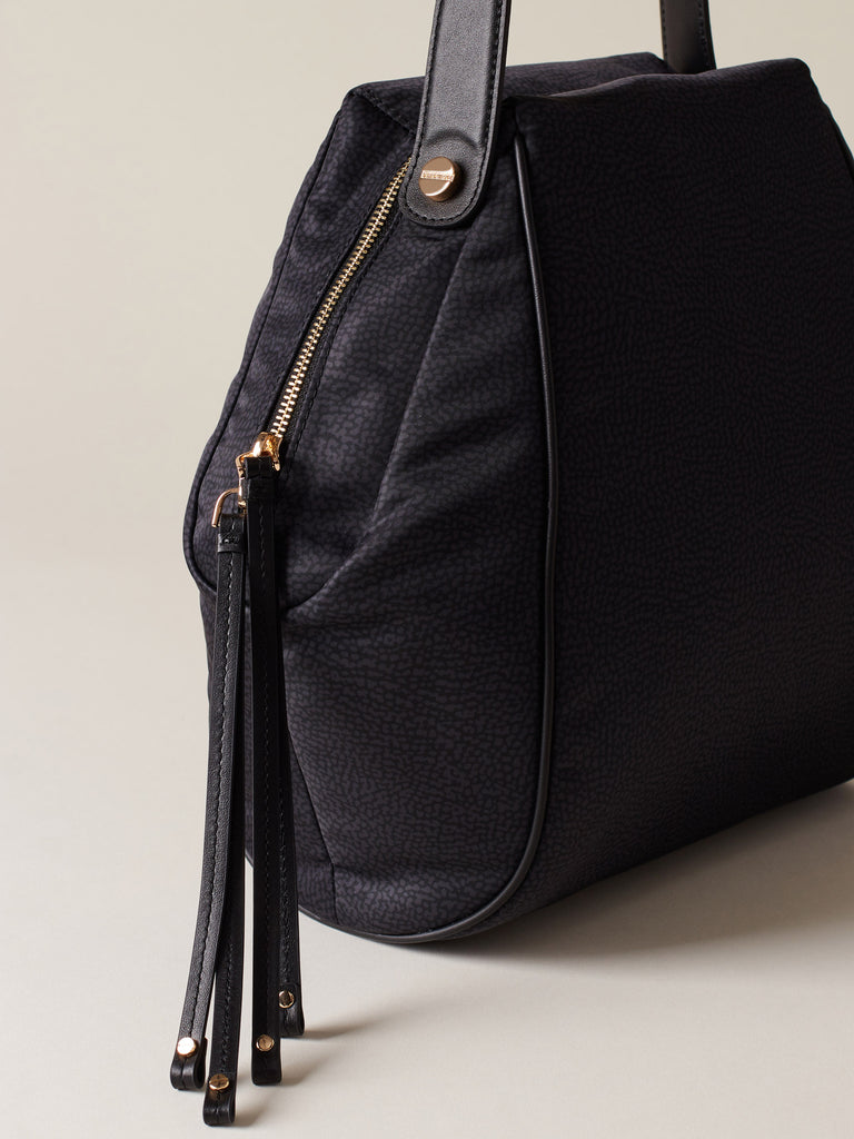 Recycled OP Fabric Shoulder Bag - MARIE MEDIUM HOBO BAG - Borbonese