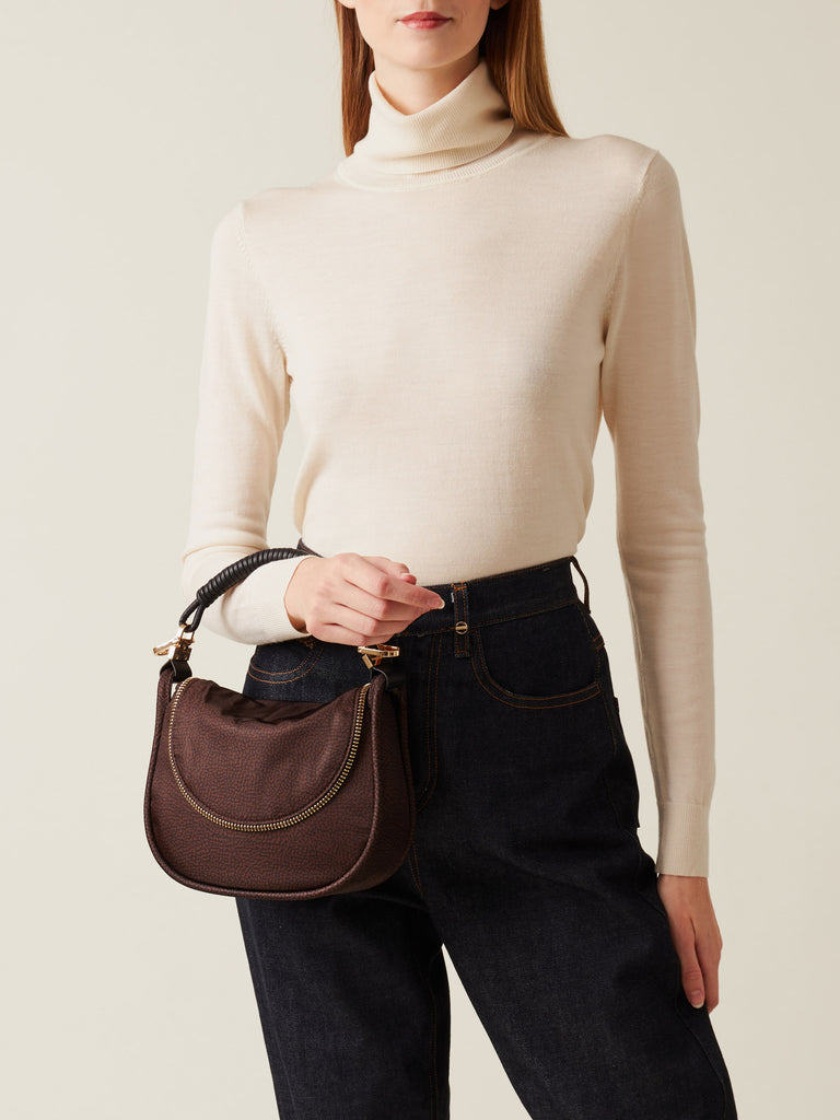 Borbonese 40 Borsa Hobo S C T Horseback Nylon Op Default Title_2