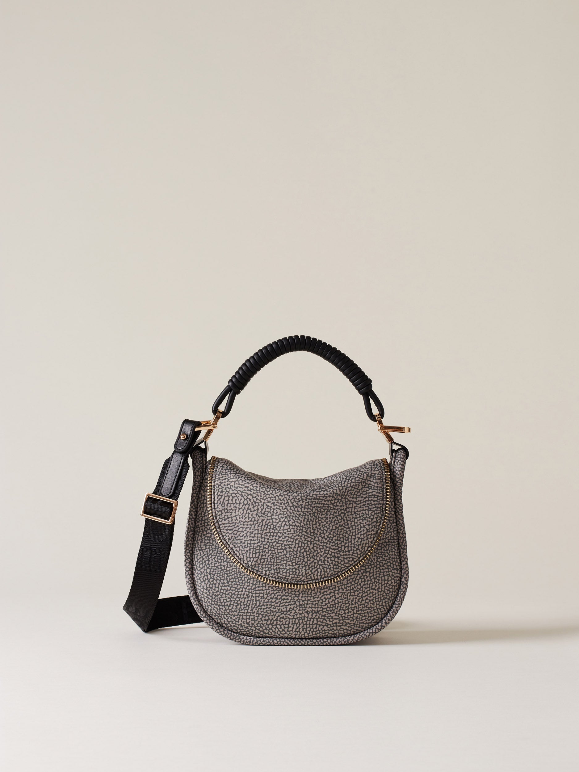 Borbonese 70 Borsa Hobo S C T Horseback Nylon Op Default Title_1