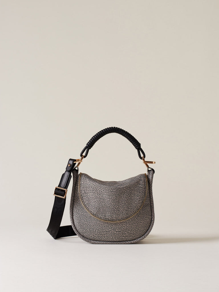 Borbonese 70 Borsa Hobo S C T Horseback Nylon Op Default Title_1