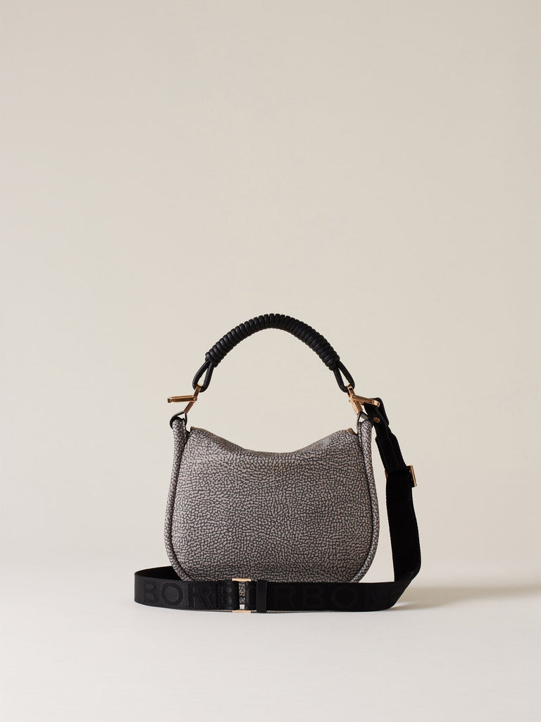 Borbonese 70 Borsa Hobo S C T Horseback Nylon Op Default Title_4