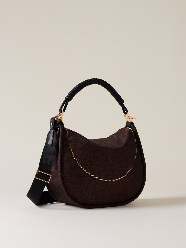 Borbonese 40 Borsa Hobo M C T Horseback Nylon Op Default Title_3