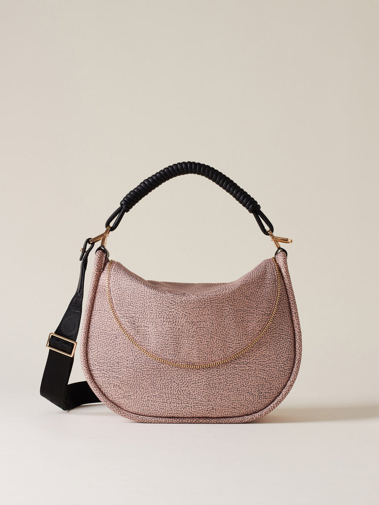 Borbonese 75 Borsa Hobo M C T Horseback Nylon Op Default Title_1