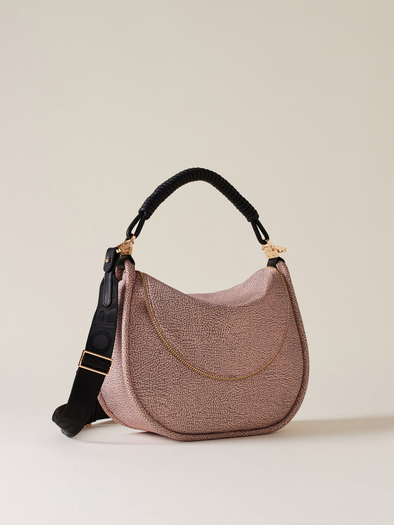 Borbonese 75 Borsa Hobo M C T Horseback Nylon Op Default Title_3