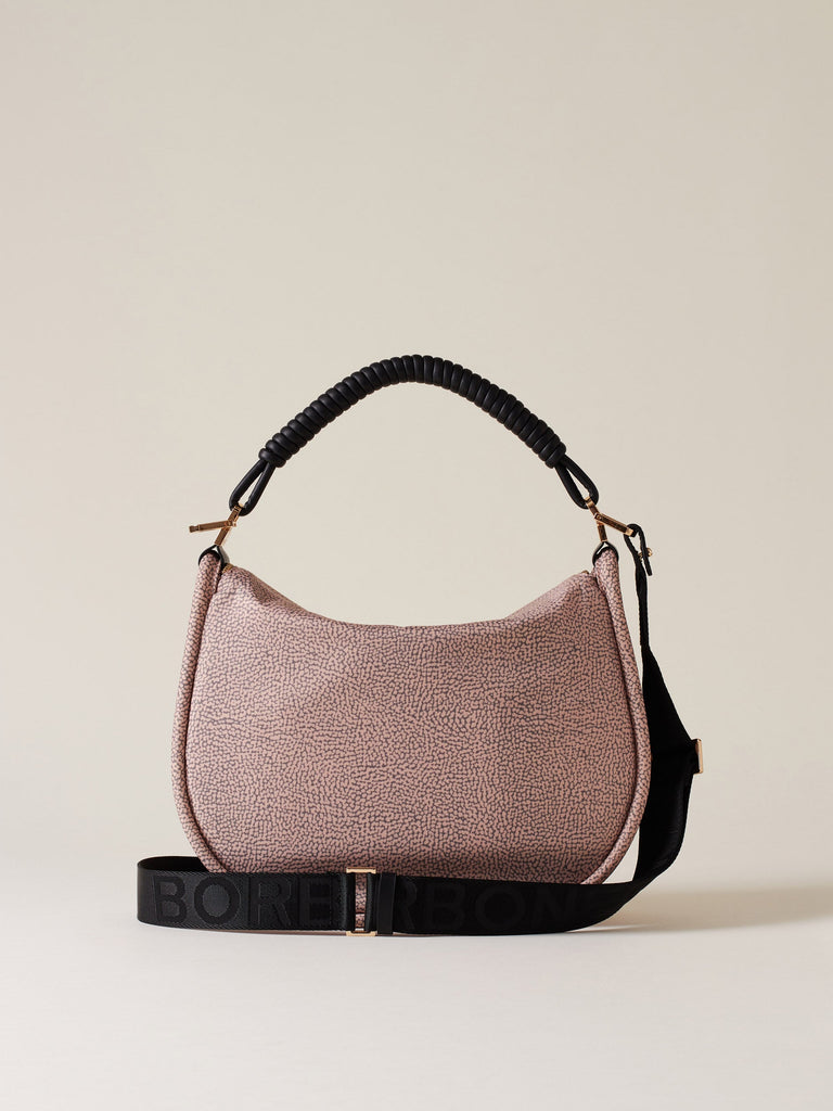 Borbonese 75 Borsa Hobo M C T Horseback Nylon Op Default Title_4