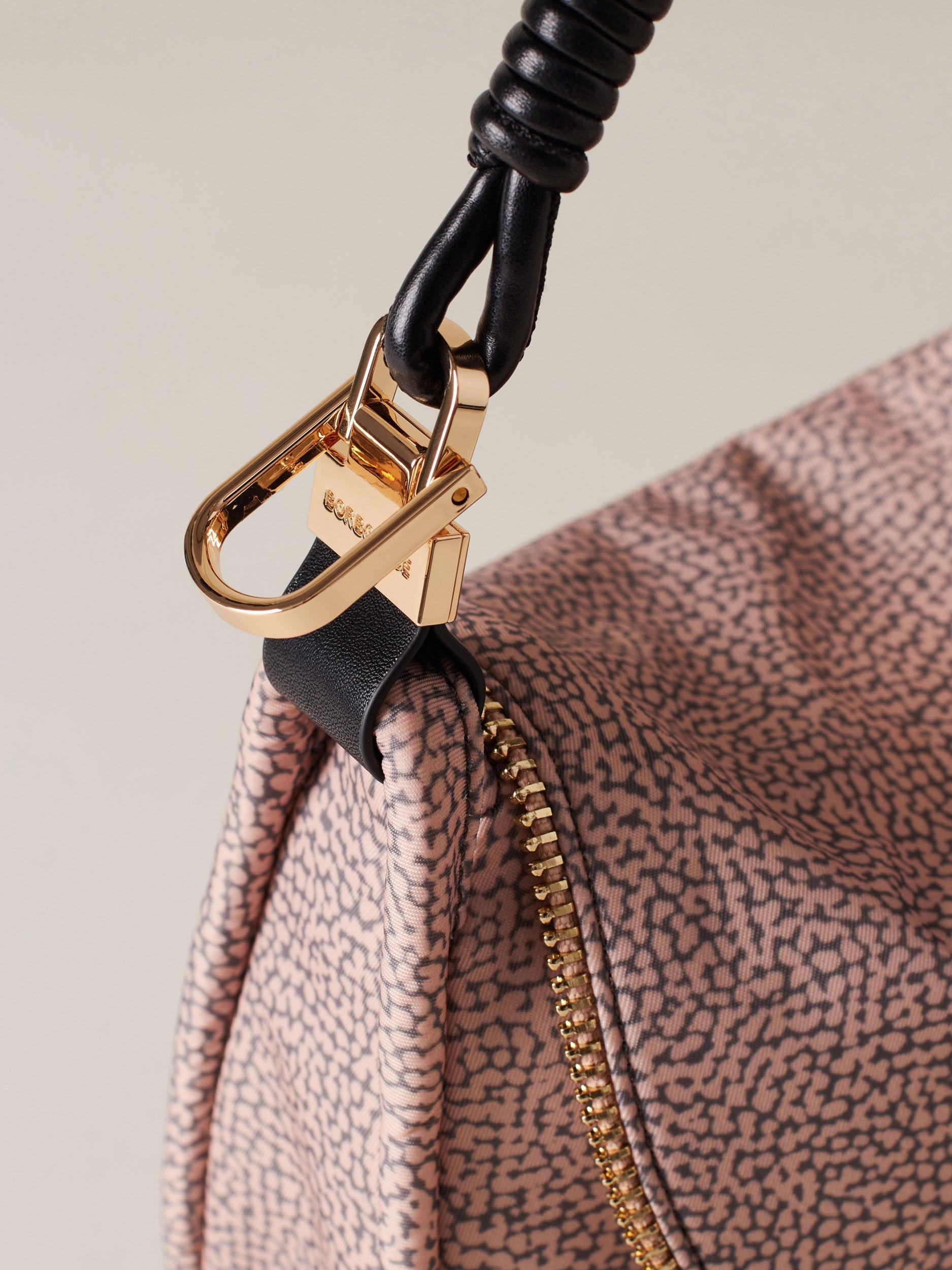 Borbonese 75 Borsa Hobo M C T Horseback Nylon Op Default Title_7