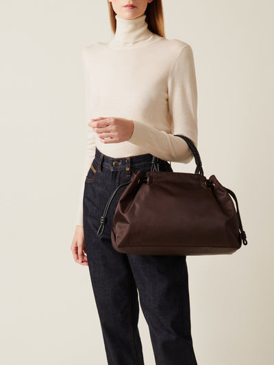 Borbonese 40 Borsa Shopping M C T Horseback Nylon Op Default Title_2