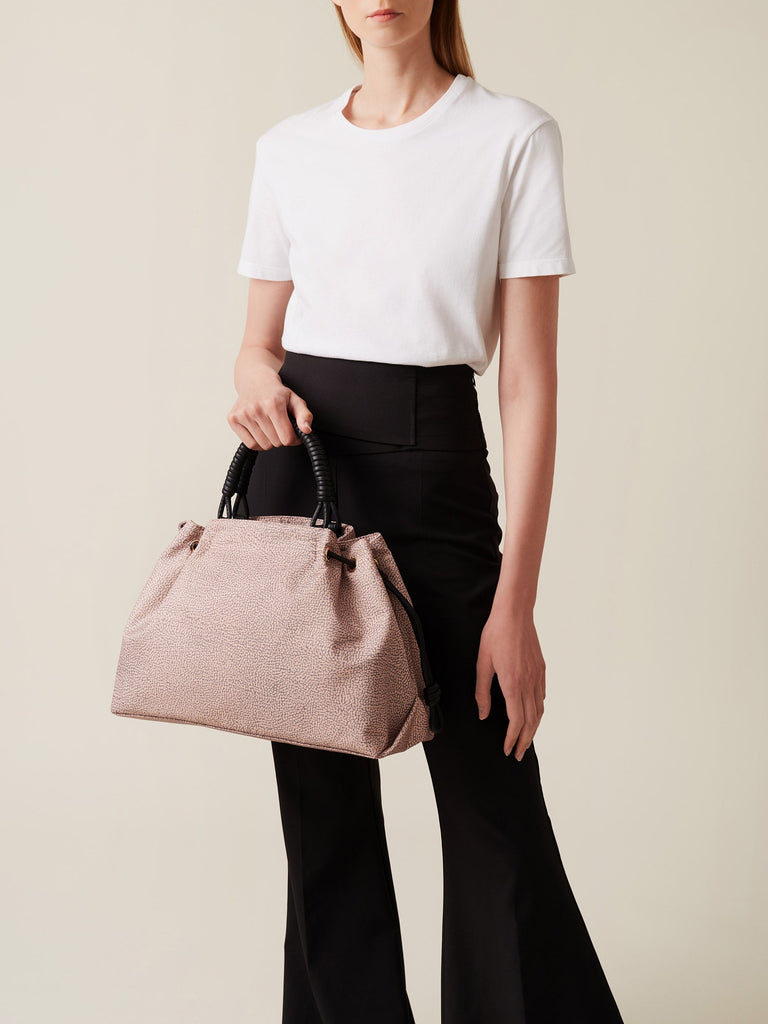 Borbonese 75 Borsa Shopping M C T Horseback Nylon Op Default Title_2