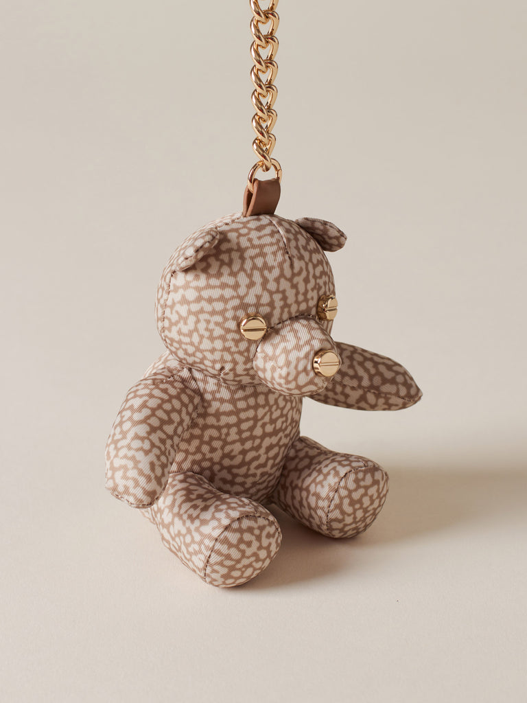 Portachiavi di Tessuto Riciclato OP e Pelle - PORTACHIAVI ORSO - Borbonese