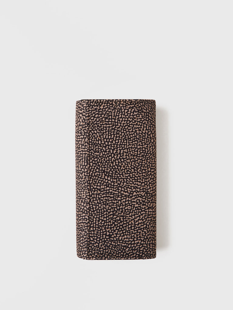 Recycled OP Fabric and Leather Wallet - LARGE WALLET - Borbonese