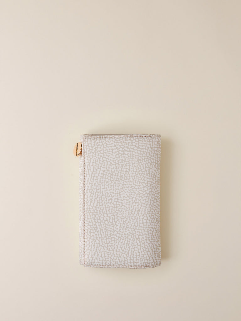 Portafoglio di Tessuto riciclato Op e Pelle - PORTAFOGLIO MEDIUM - Borbonese