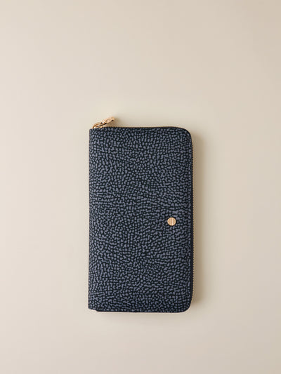 PORTAFOGLIO LARGE ZIP AROUND - Piccola pelletteria - Borbonese