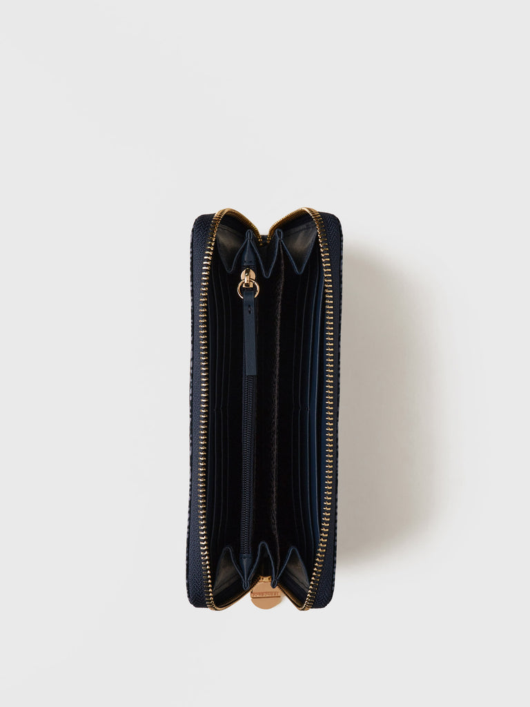 Recycled OP Fabric Wallet - LARGE ZIP-AROUND WALLET - Borbonese