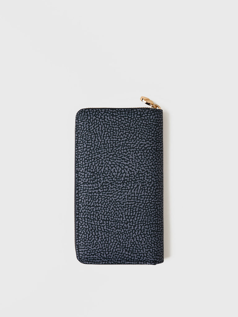 Recycled OP Fabric Wallet - LARGE ZIP-AROUND WALLET - Borbonese