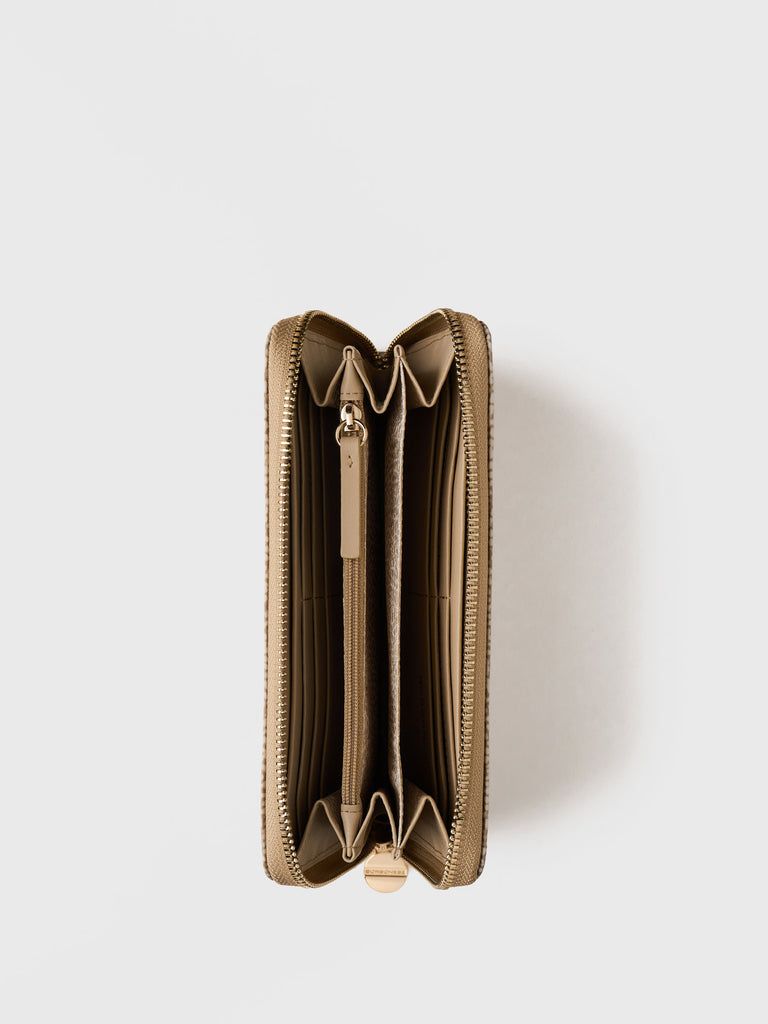 Recycled OP Fabric Wallet - LARGE ZIP-AROUND WALLET - Borbonese