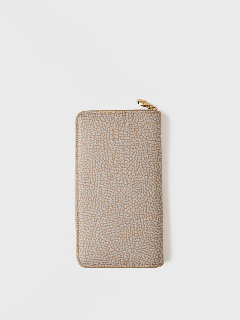Recycled OP Fabric Wallet - LARGE ZIP-AROUND WALLET - Borbonese