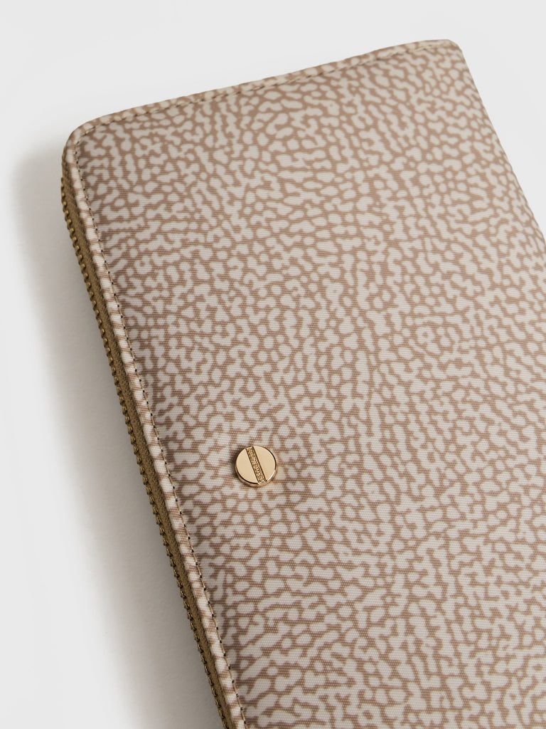 Recycled OP Fabric Wallet - LARGE ZIP-AROUND WALLET - Borbonese