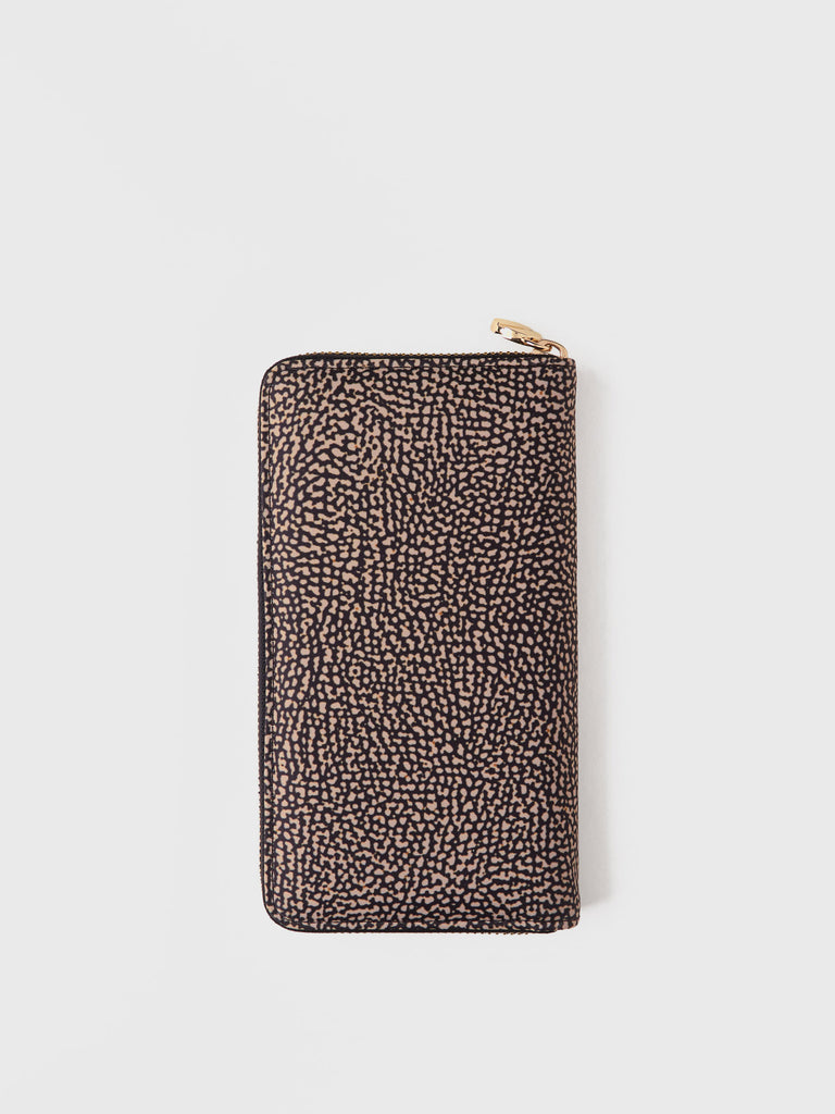 Recycled OP Fabric Wallet - LARGE ZIP-AROUND WALLET - Borbonese