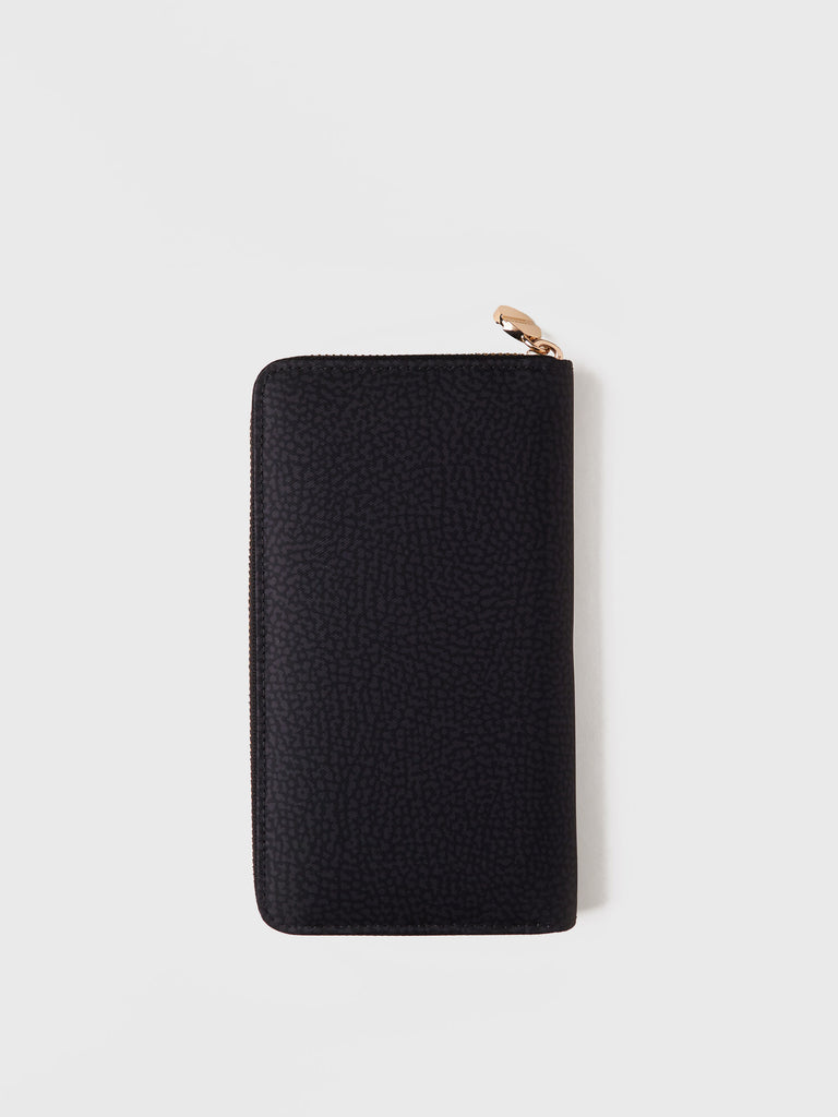 Recycled OP Fabric Wallet - LARGE ZIP-AROUND WALLET - Borbonese