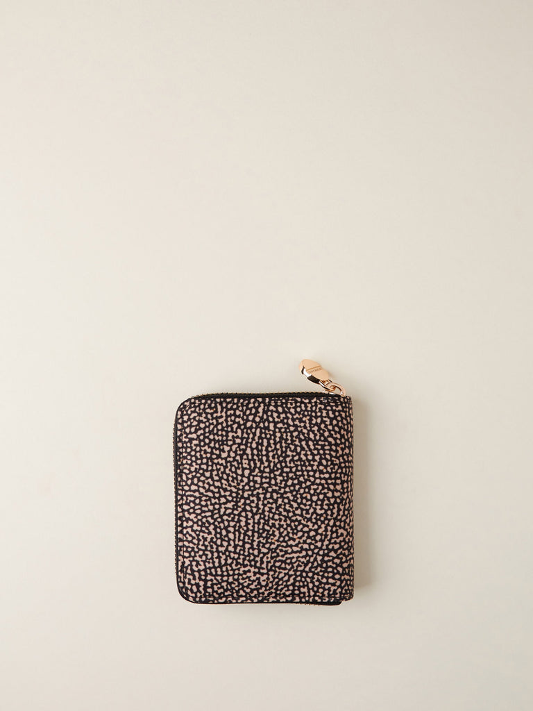 Borbonese 11 P Foglio Medium Zip Around Classica _3