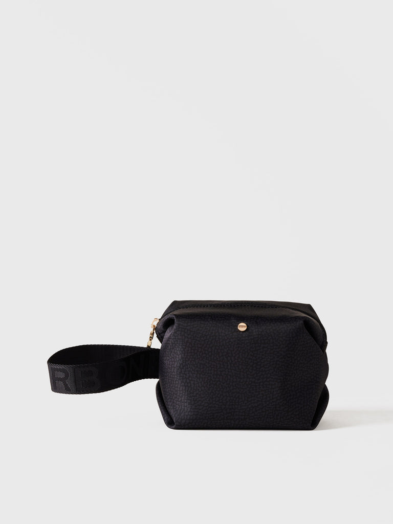 Beauty di Tessuto riciclato Op e Pelle - COSMETIC CASE SMALL - Borbonese