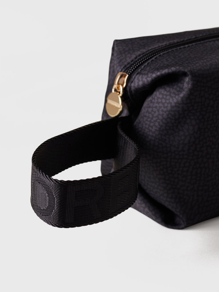 Beauty di Tessuto riciclato Op e Pelle - COSMETIC CASE SMALL - Borbonese