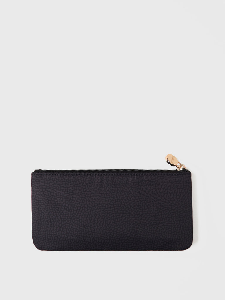Recycled OP Fabric and Leather Card Holder - Beauty Case Medium - Borbonese