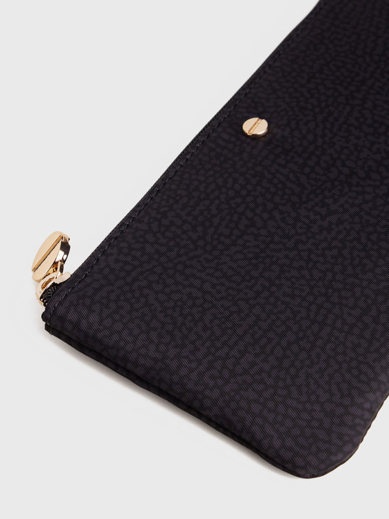 Recycled OP Fabric and Leather Card Holder - Beauty Case Medium - Borbonese