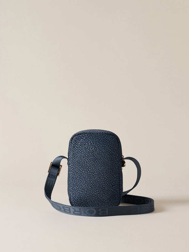 Portacellulare di Tessuto Riciclato OP - PORTA SMARTPHONE A TRACOLLA - Borbonese