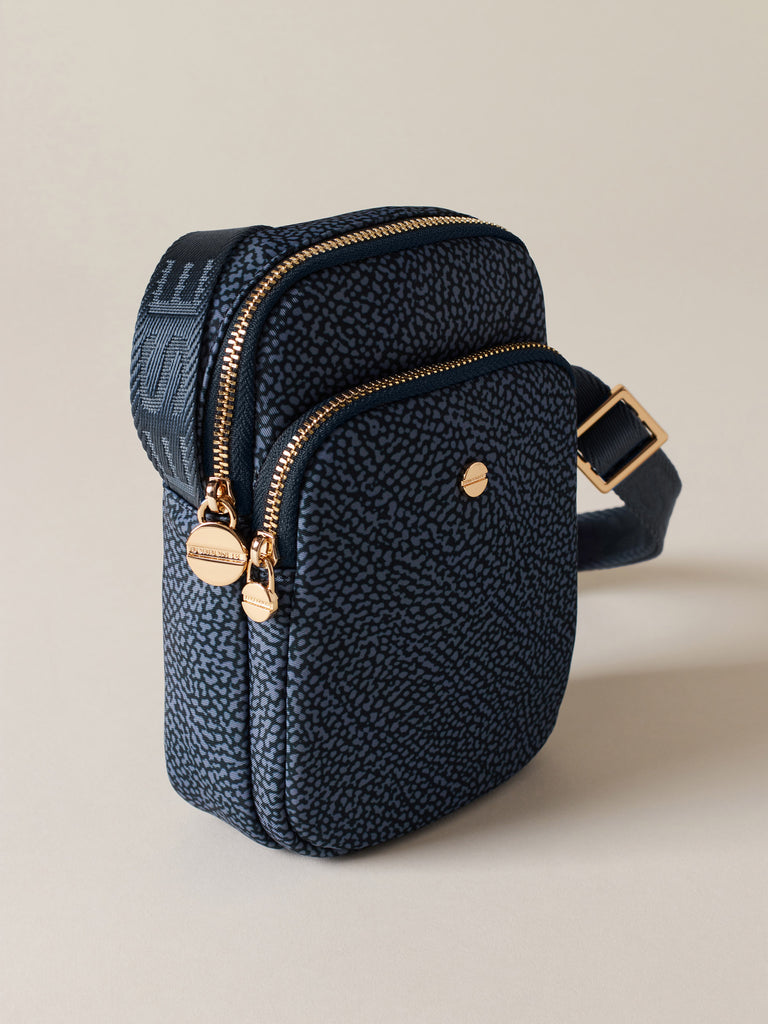 Portacellulare di Tessuto Riciclato OP - PORTA SMARTPHONE A TRACOLLA - Borbonese