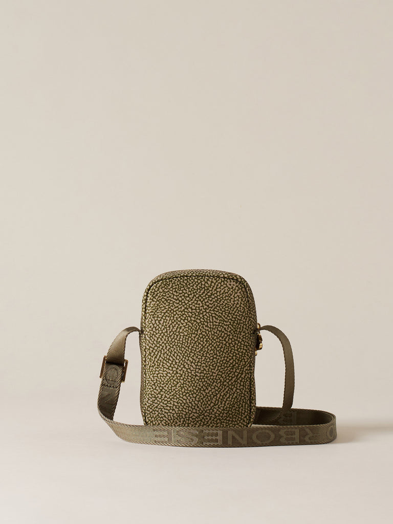 Portacellulare di Tessuto Riciclato OP - PORTA SMARTPHONE A TRACOLLA - Borbonese