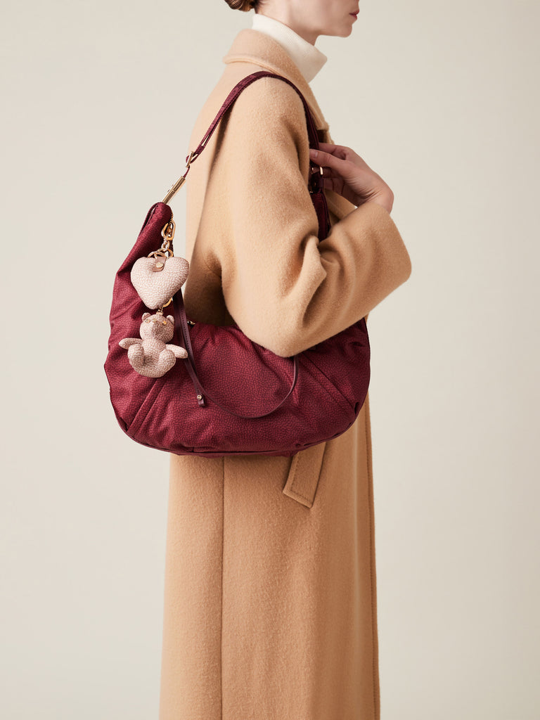 Borsa a spalla di tessuto riciclato OP - FOLD HOBO MEDIUM - Borbonese