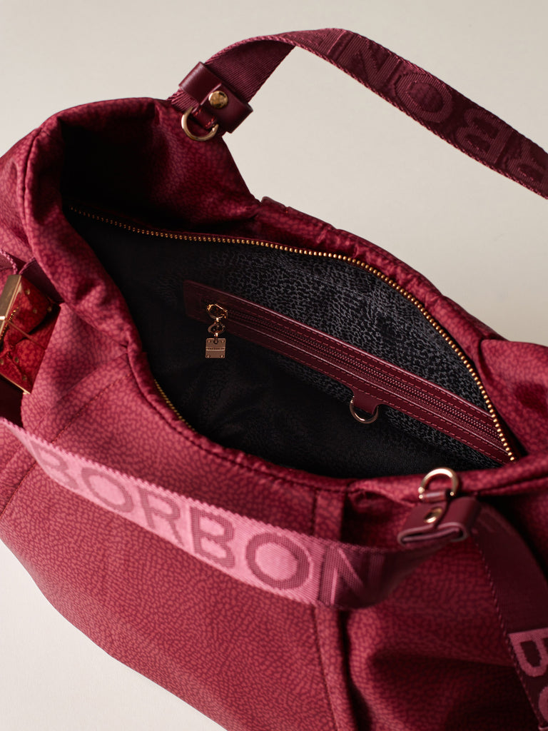 Borsa a mano di tessuto riciclato OP - BAULETTO FOLD MEDIUM - Borbonese