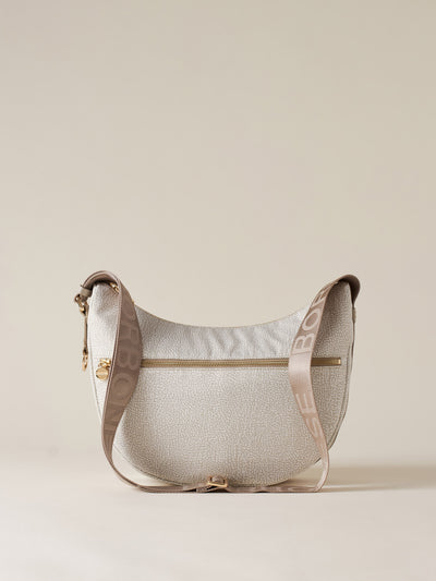 ECO LINE LUNA BAG MIDDLE - White addiction - Borbonese
