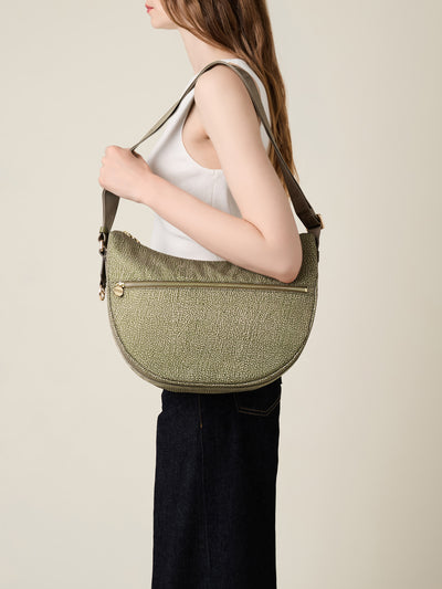 ECO LINE LUNA BAG MIDDLE - The Khaki Edit - Borbonese