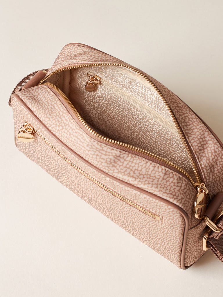 Tracolla di tessuto riciclato OP - ECO LINE BORSA CAMERA CASE  - Borbonese