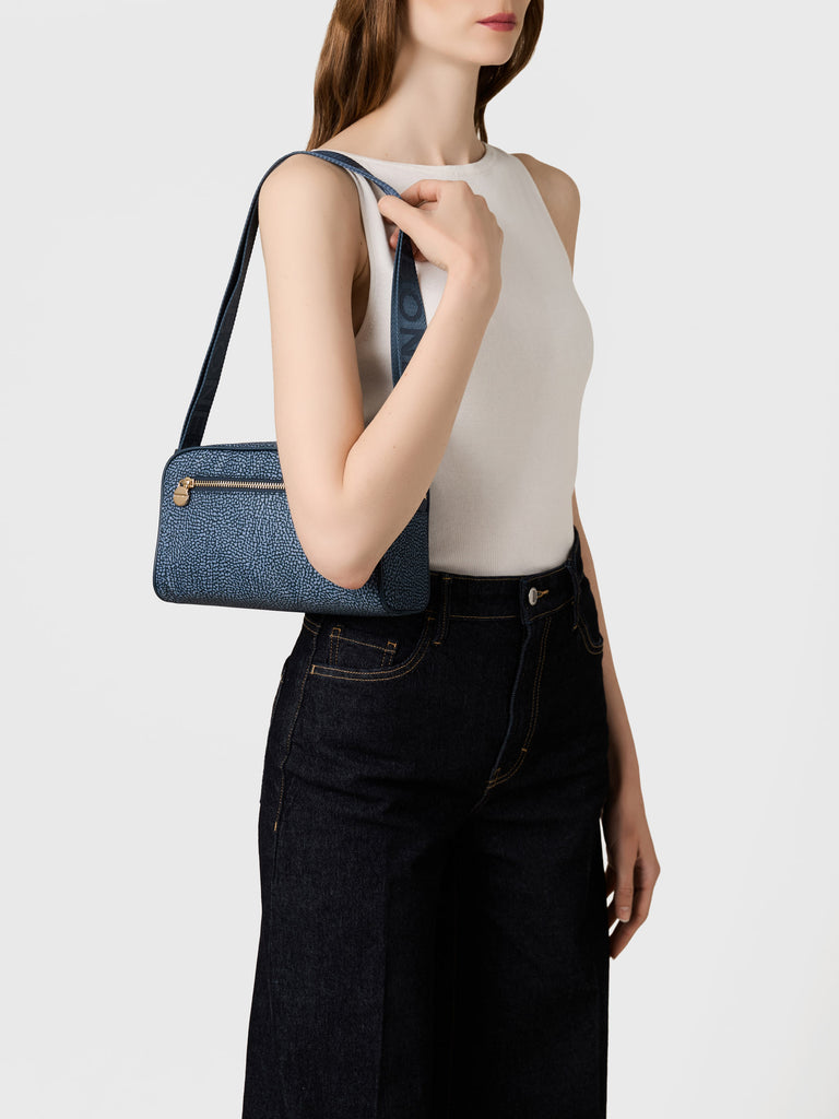 Tracolla di tessuto riciclato OP - ECO LINE BORSA CAMERA CASE  - Borbonese