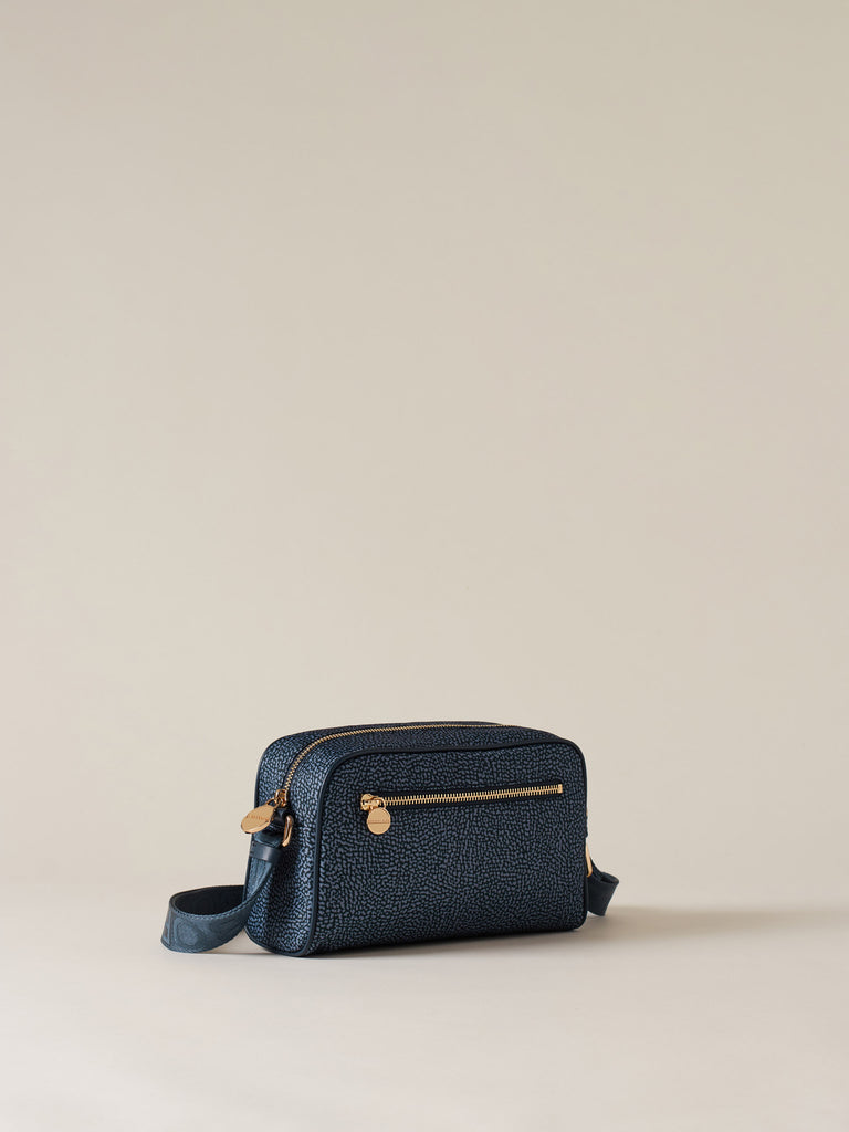 Tracolla di tessuto riciclato OP - ECO LINE BORSA CAMERA CASE  - Borbonese