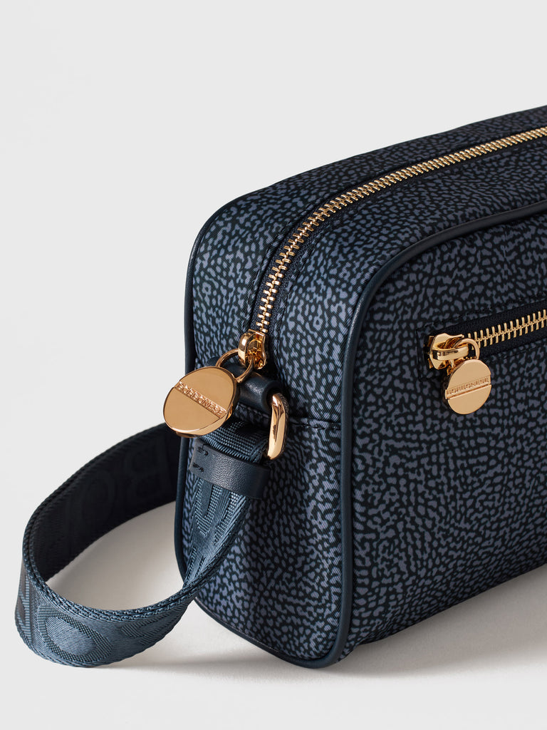 Tracolla di tessuto riciclato OP - ECO LINE BORSA CAMERA CASE  - Borbonese