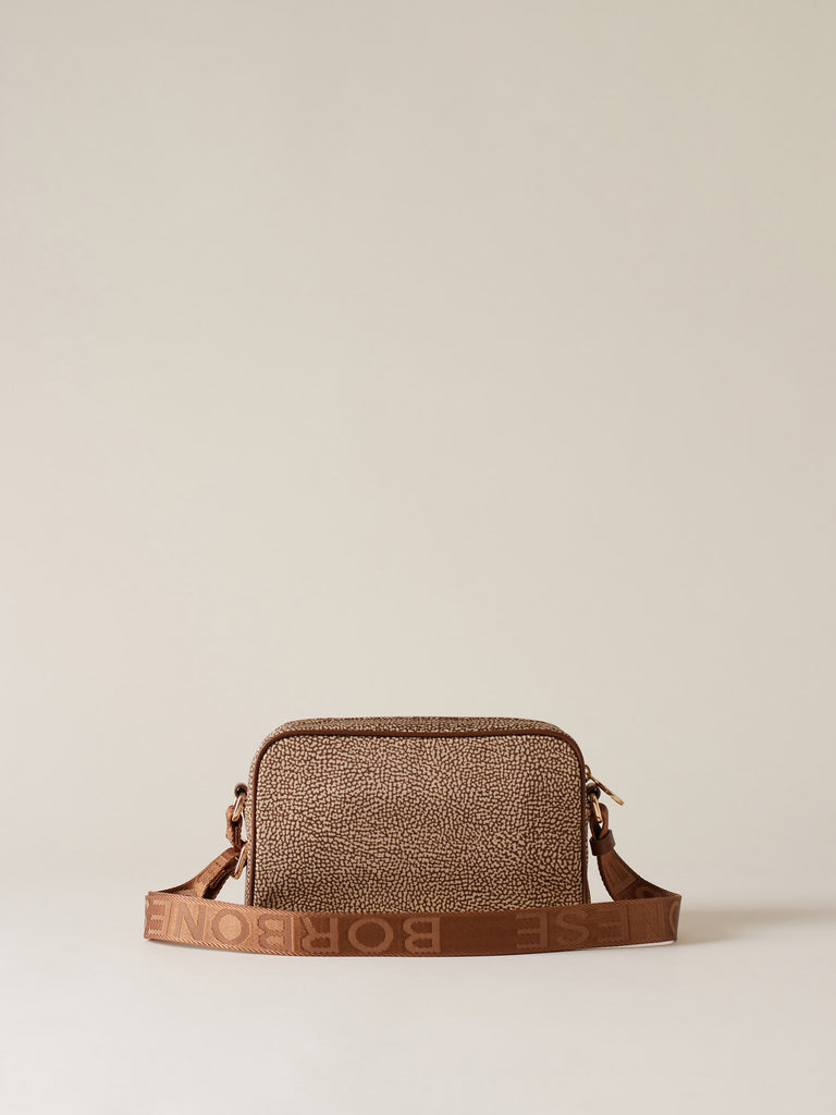 Tracolla di tessuto riciclato OP - ECO LINE BORSA CAMERA CASE  - Borbonese