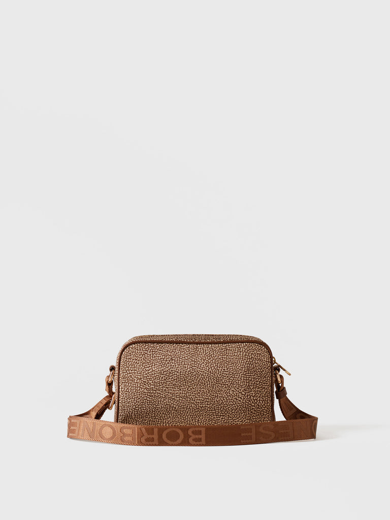 Tracolla di tessuto riciclato OP - ECO LINE BORSA CAMERA CASE  - Borbonese