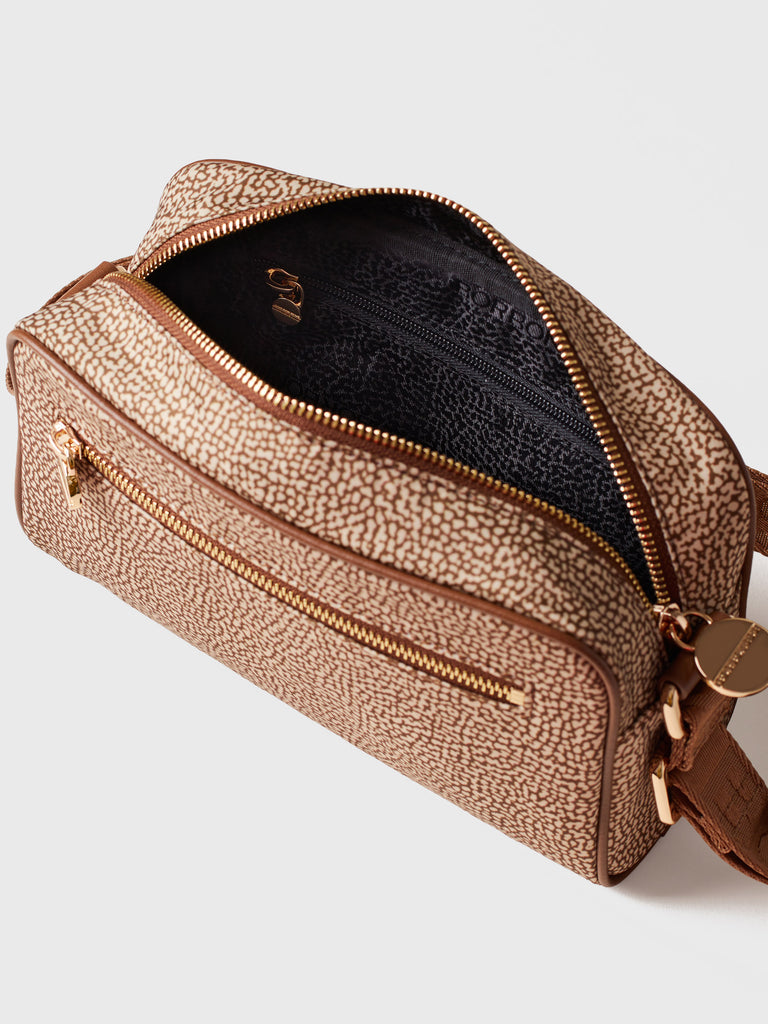 Tracolla di tessuto riciclato OP - ECO LINE BORSA CAMERA CASE  - Borbonese