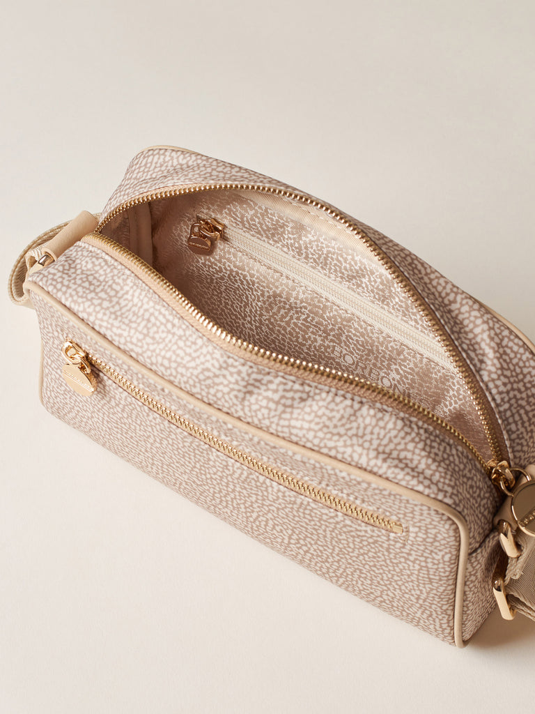 Tracolla di tessuto riciclato OP - ECO LINE BORSA CAMERA CASE  - Borbonese