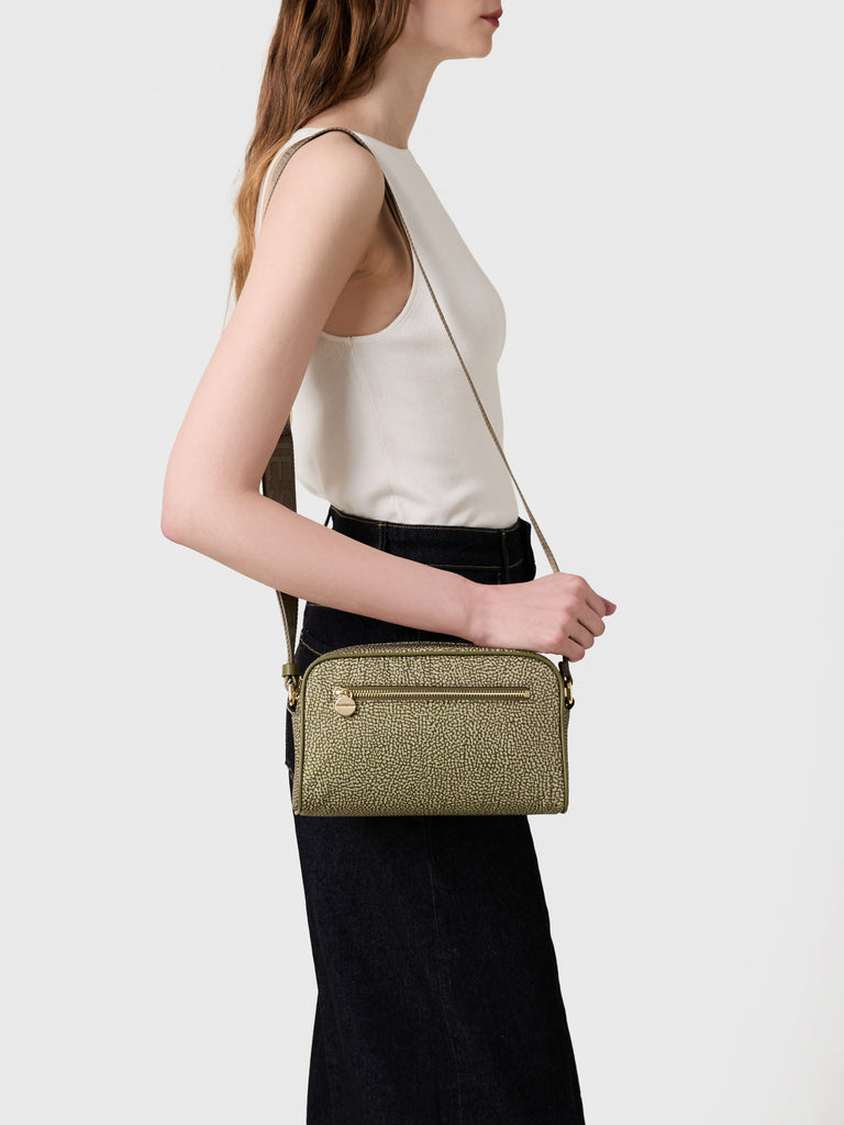 Tracolla di tessuto riciclato OP - ECO LINE BORSA CAMERA CASE  - Borbonese